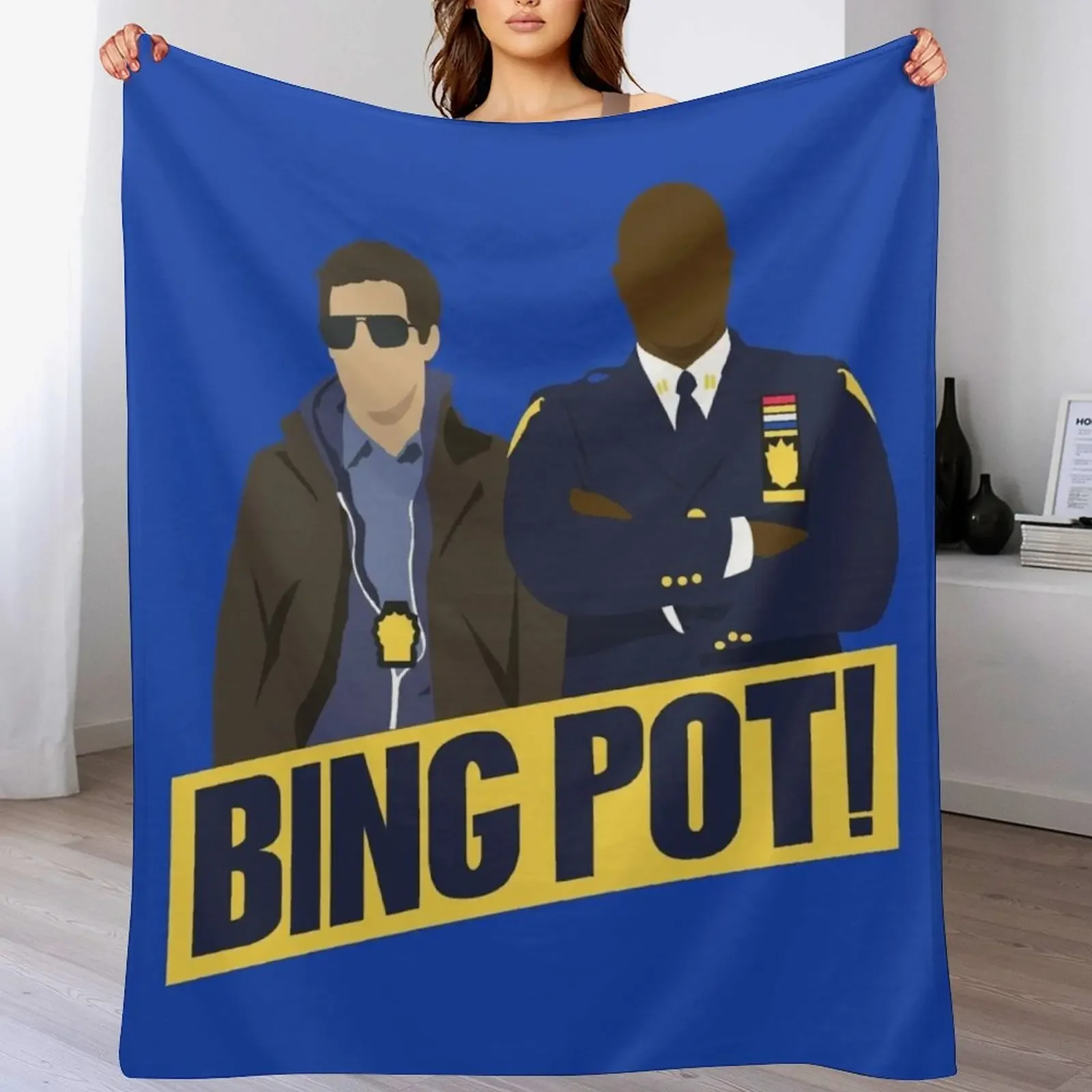 

Bing Pot! Throw Blanket Retros Sofa Quilt Bed linens Softest Blankets