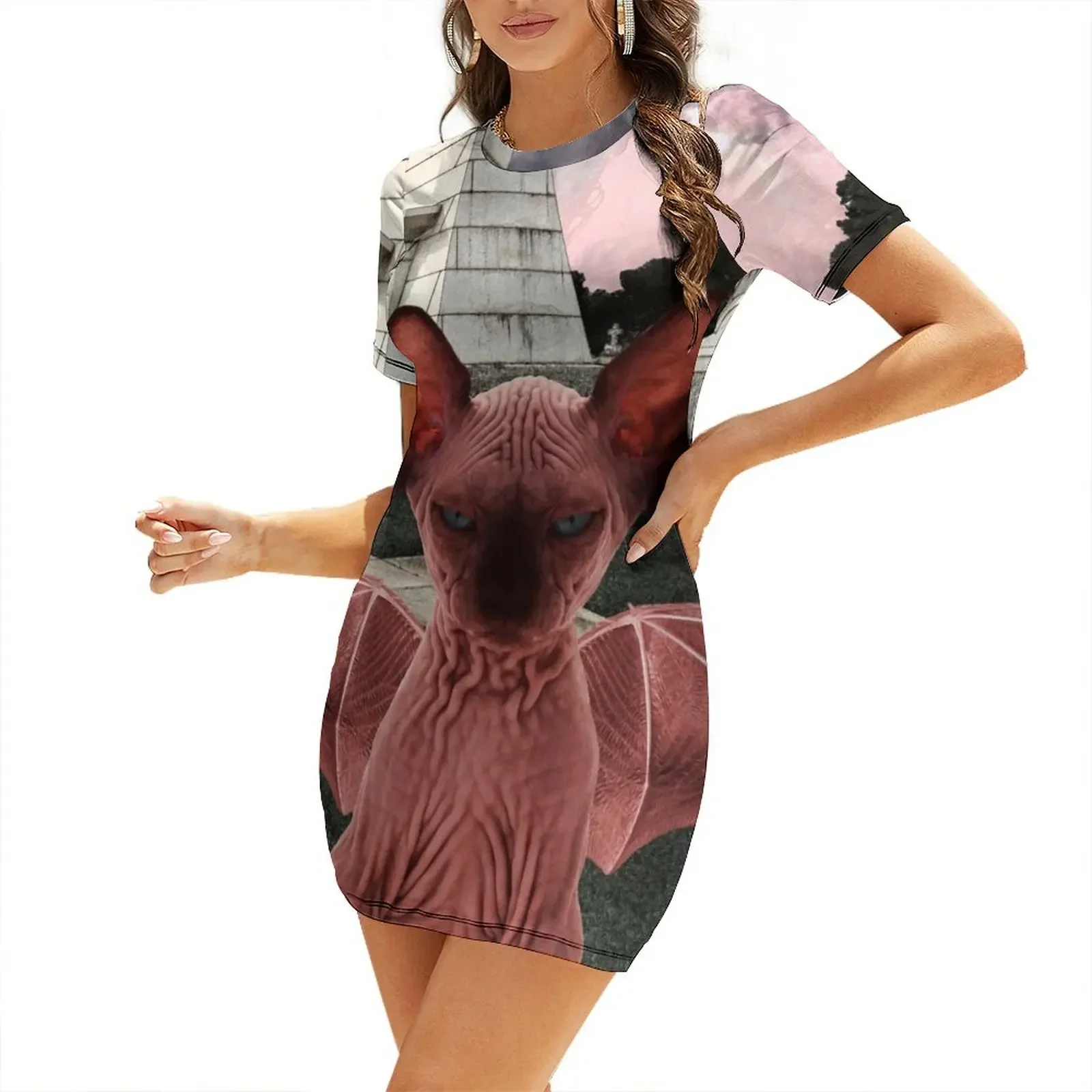 

The Devil Short-Sleeved Dress clothing women summer 2025 fairy dress summer dresses ladies 2025 loose summer dress