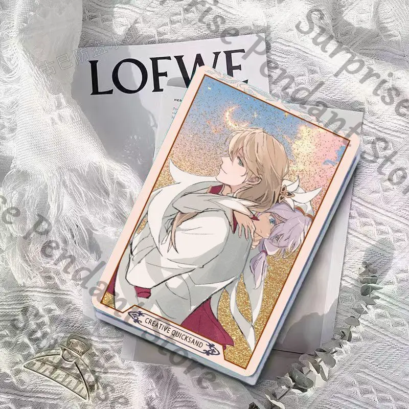 Honkai Impact 3rdTheresa Apocalypse Otto Game شارة رملية متدفقة جونغ هدية عيد ميلاد علامة واقفة زخرفة سطح المكتب