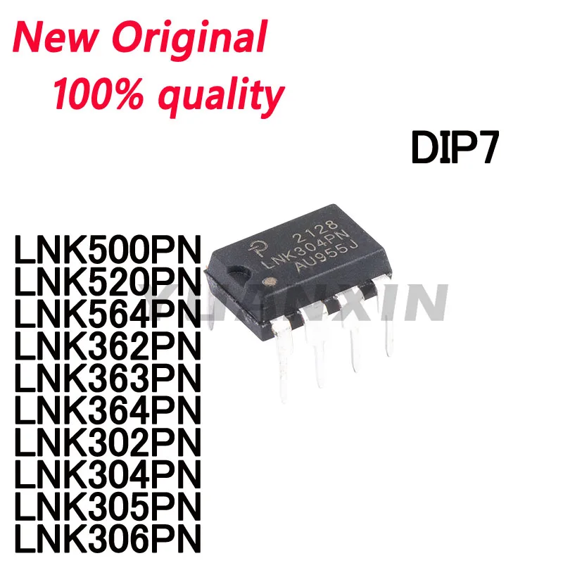 10~PCS New  LNK500PN LNK520PN LNK564PN LNK362PN LNK363PN LNK364PN LNK302PN LNK304PN LNK305PN LNK306PN DIP7 Power management chip