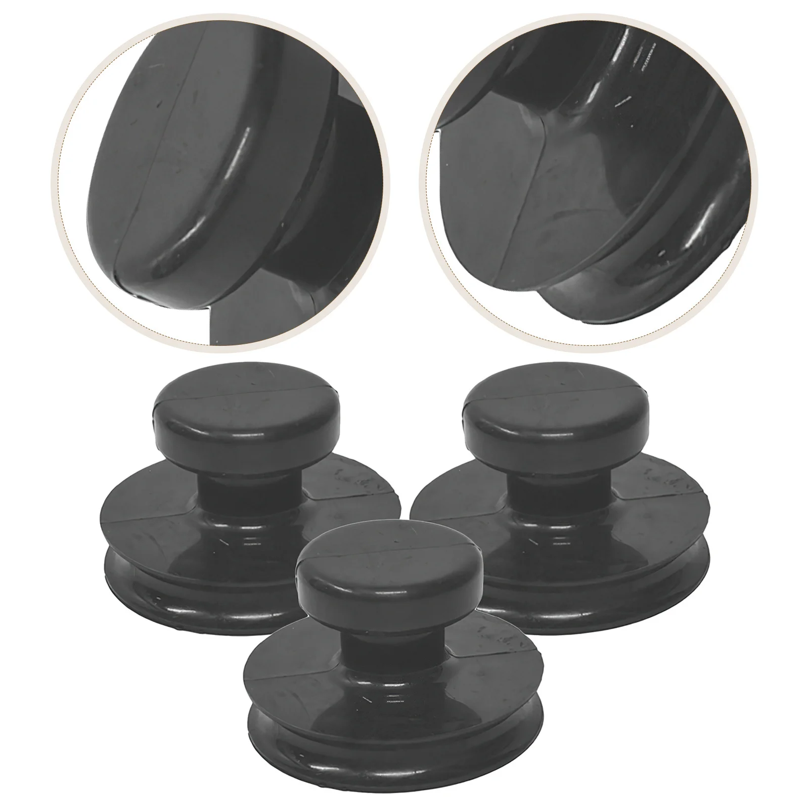 

3 pcs For Meditation Suction Cups Singing Sound Singing Bowl Suction Cups Handle Bowl Lifting Handle Meditation Accessories