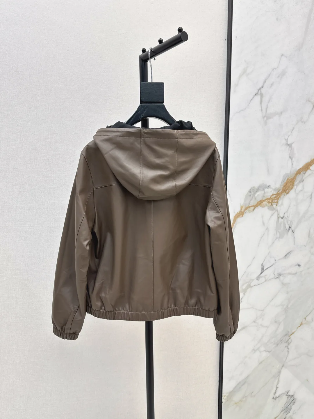 Genuine Leather Hooded Jacket - Slim-Fit Silhouette, Ultra Soft & Stylish