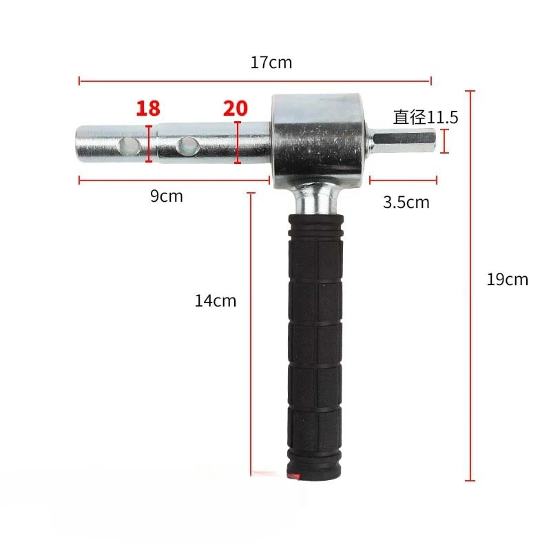 Hex Adapter Ice Auger Drill Adapter Electric Ice Drill Bit Connection Handle Adapter For 18mm And 20mm Quick-connect Couplings