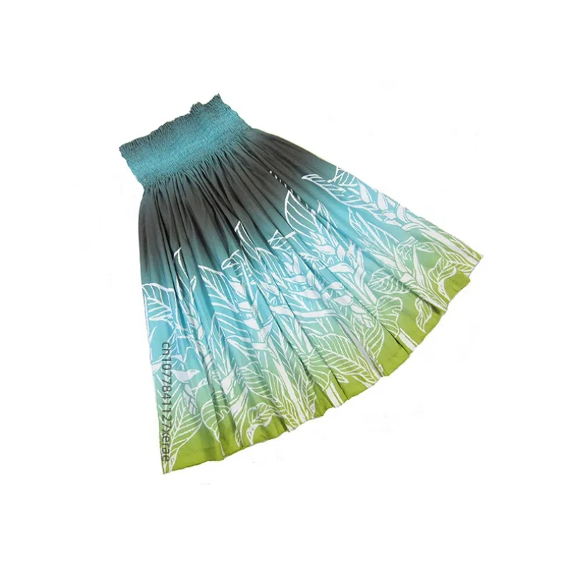 Grasrock Tanz Bohemian Hawaiian Dance Hula Stoffrock Tanz Performance Kostüm Performance Set Grasrock Tanzkostüm