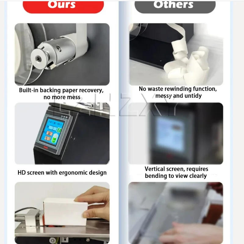 Right Angle Sealing Label Labeling Machine Semi Automatic Sealing Labeler For Packaging Box 90 Corner Stick Labeling Machine