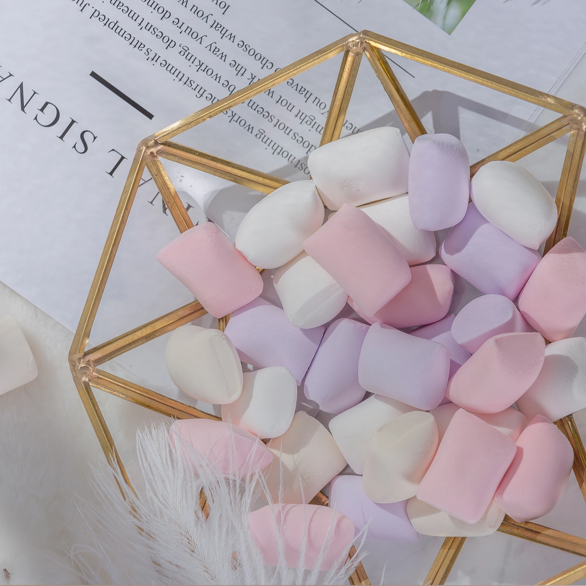 30PCS/Box Simulation cotton candy fake dessert cake baking decorative candy model shooting props window display ornaments