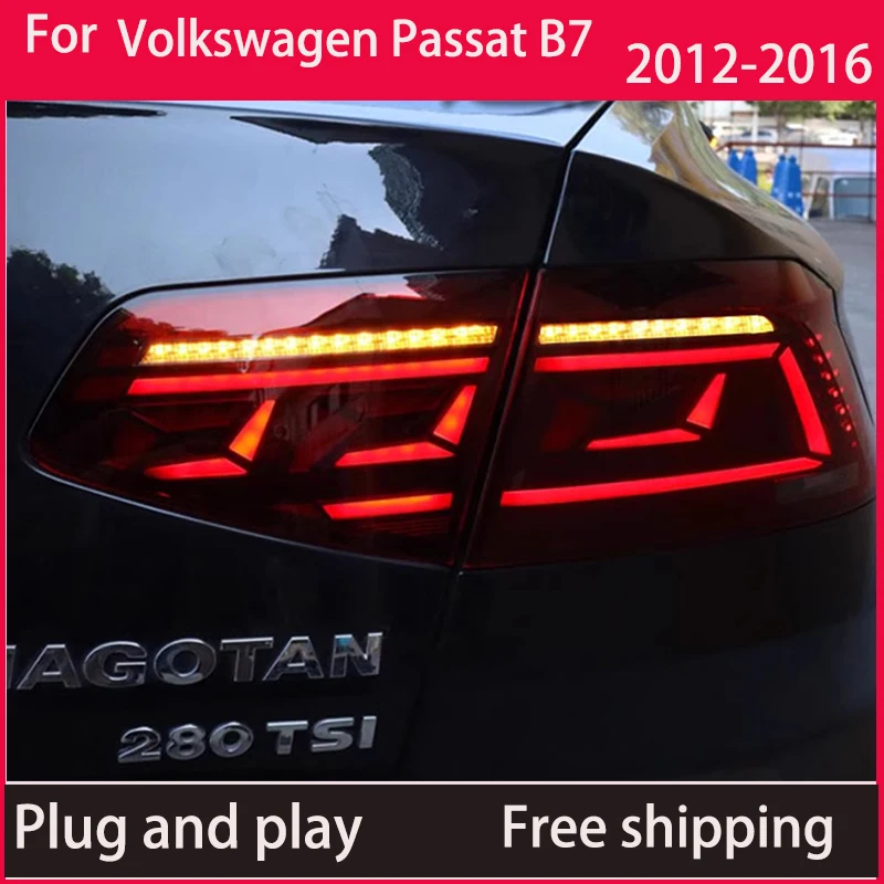 

Car Tail Lamp For Volkswagen Magotan B7 2012-2016 Upgrade Modified to NEW Dynamic Turn Signal Car LED Taillight Assembly