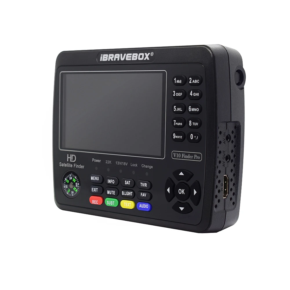 IBRAVEBOX V10 مكتشف برو HEVC الأقمار الصناعية مكتشف متر DVB-S2X S2 DVB-T2 H.265 مقابل satlink ST-5150 ws-6980 V8 Finder2 برو