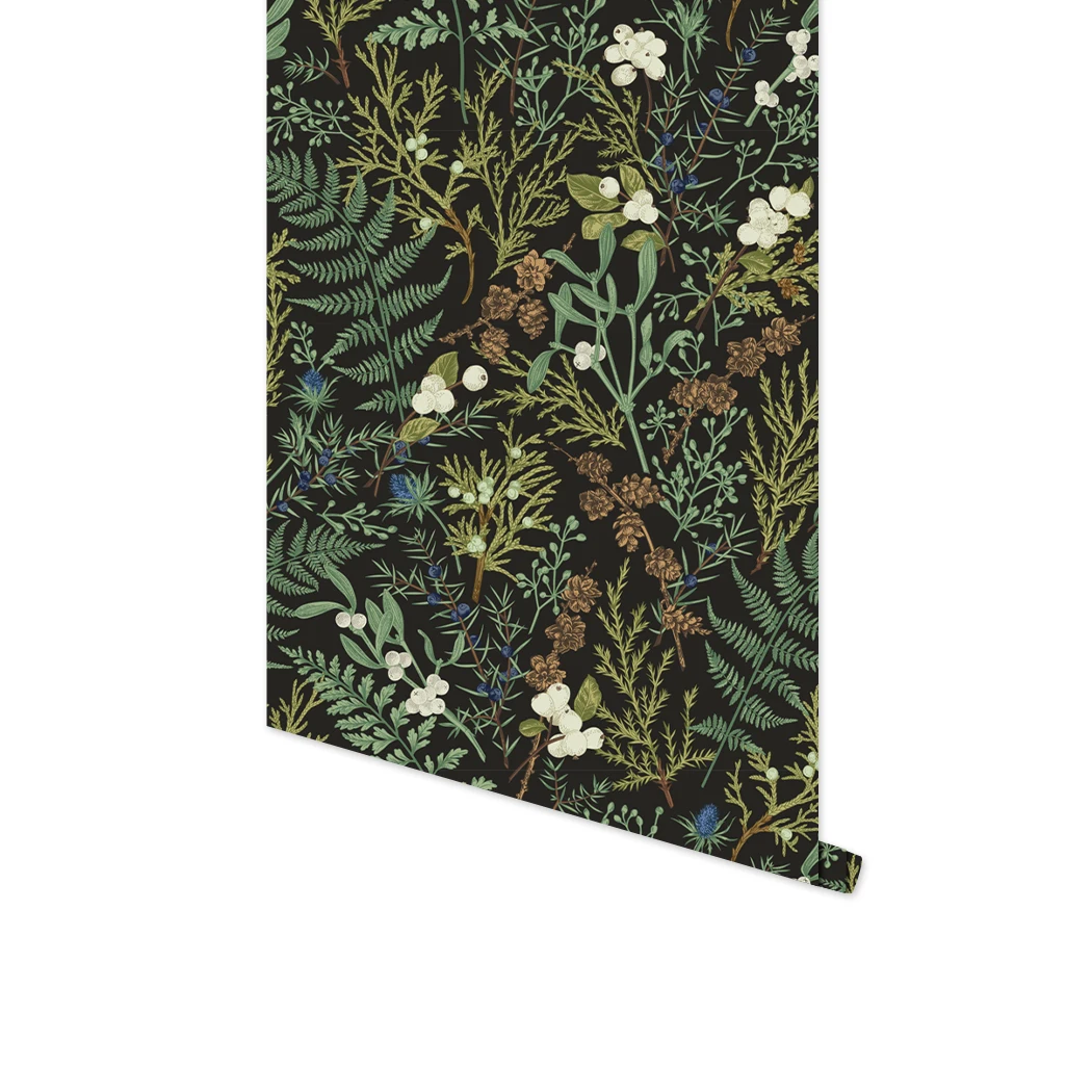 Tropische Regen Bos Schil En Stok Behang Wit Bloemen Zelfklevende Verwijderbare Blad Contact Papier Voor Slaapkamer Muren Kasten