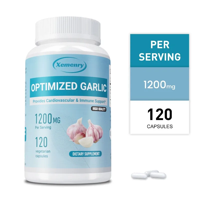

Optimized Garlic - Balance Cholesterol Levels, Blood Circulation, Support Heart & Cardiovascular Health, Boost Immunity
