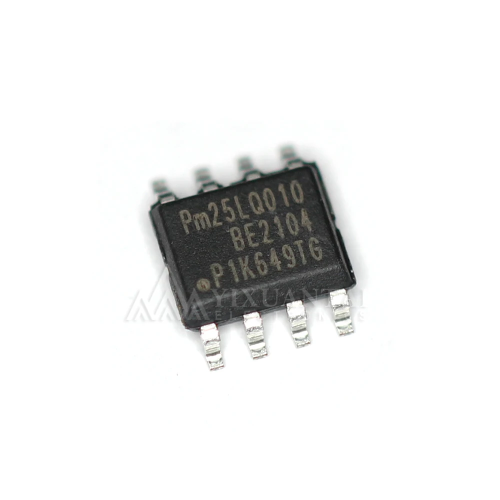 Original SPI Flash memória IC Chip, PM25LQ010B-SCE SOP-8, PM25LQ010 SMD-8, 1 bit/128K-byte, novo, 10pcs por lote