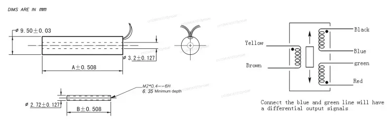 In Stock inductive LVDT  displacement  position transmitter