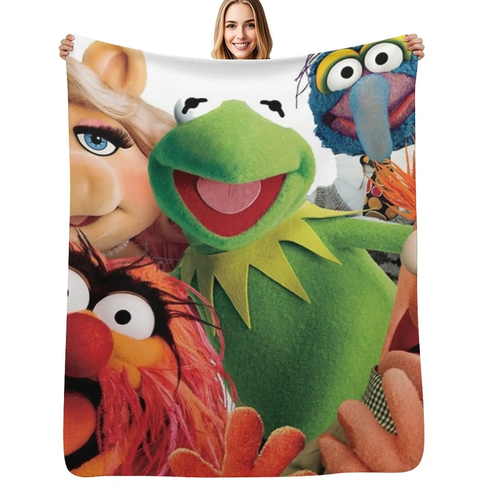 

muppet show Throw Blanket bed plaid Kid'S decorative Bed Fashionable Blankets