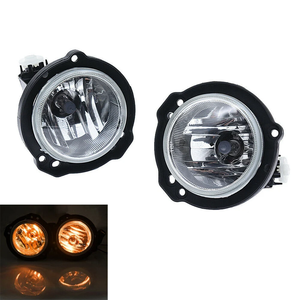 1 Pair LED Fog Light Front Bumper Fog Lamp Bulb Clear Lens for Toyota Avanza