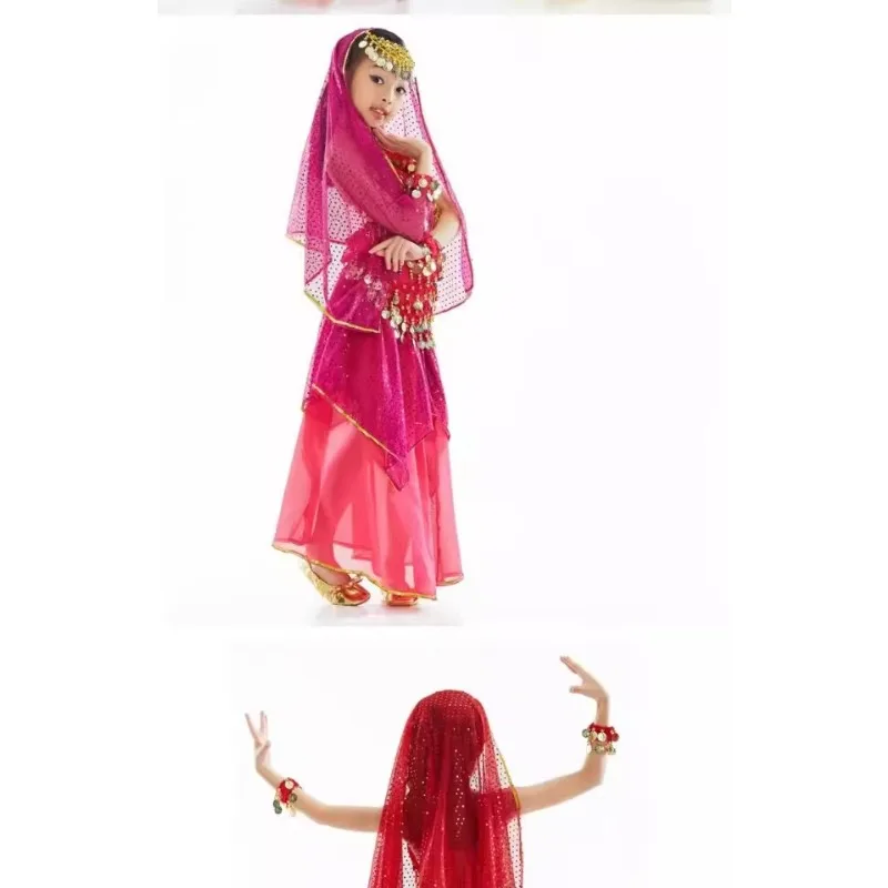 Customized New Children's Day Belly Dance Costume Performance Set Highlight Skirt