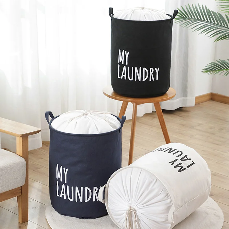 Foldable Laundry Basket Printed Storage Basket for Dirty Clothes Kid Toy Storage Bathroom Laundry Hamper Dirty Clothes Organizer