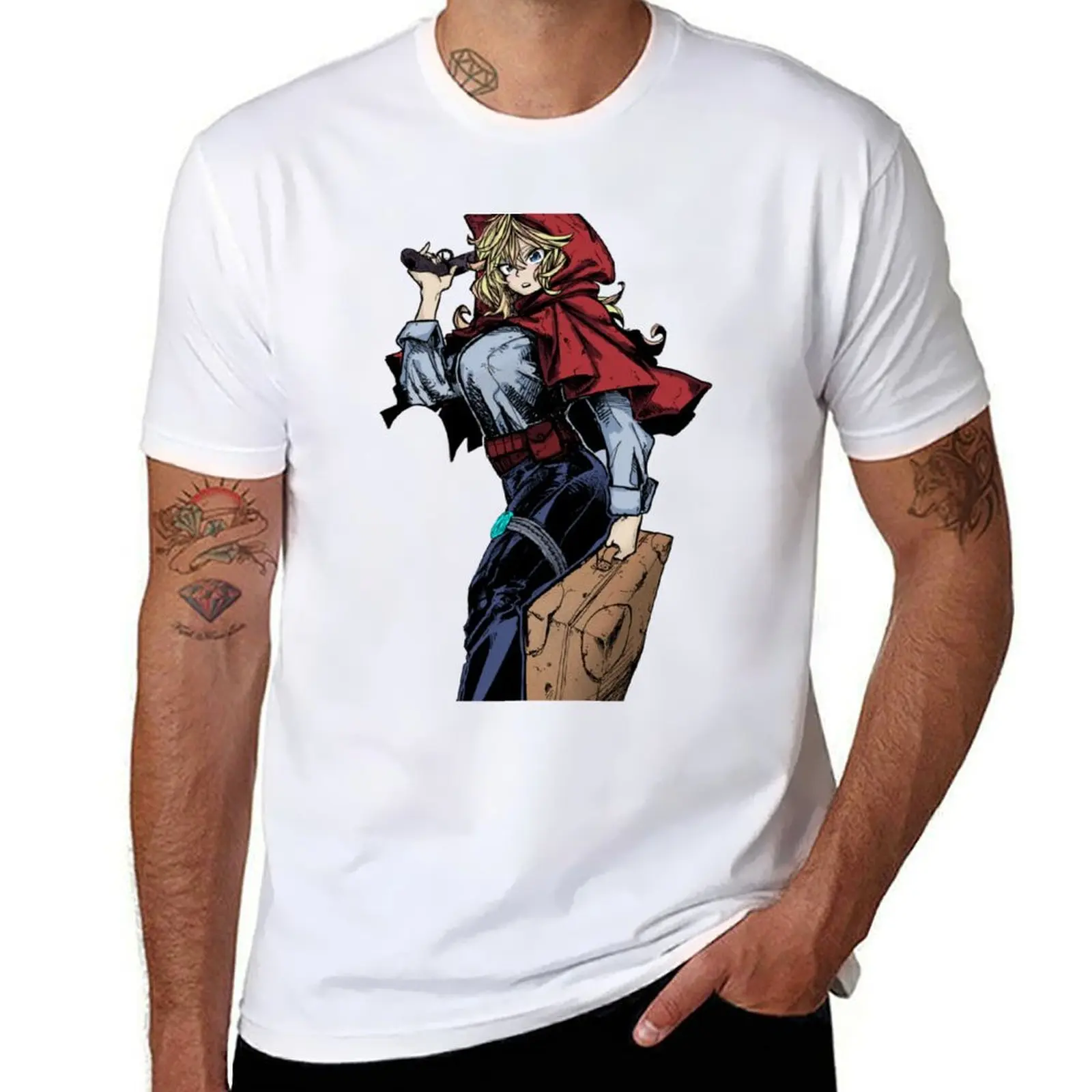 

Grimm-The Hunters Guild Red Hood T-Shirt t shirt man designer graphic t shirts for man T-Shirt