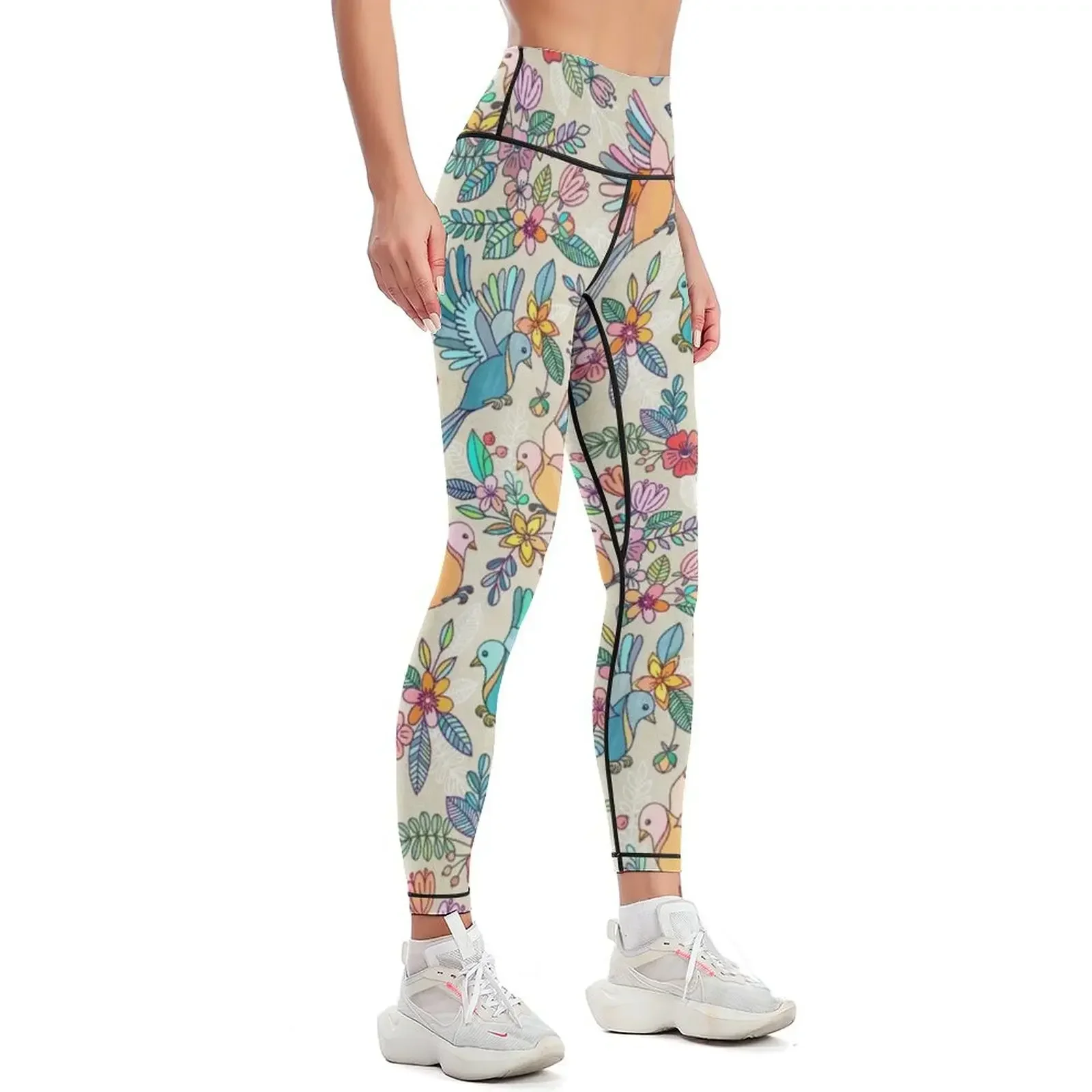 Whimsical Summer Flight Leggings gym womans sports for gym joggers for gym pants Womens Leggings