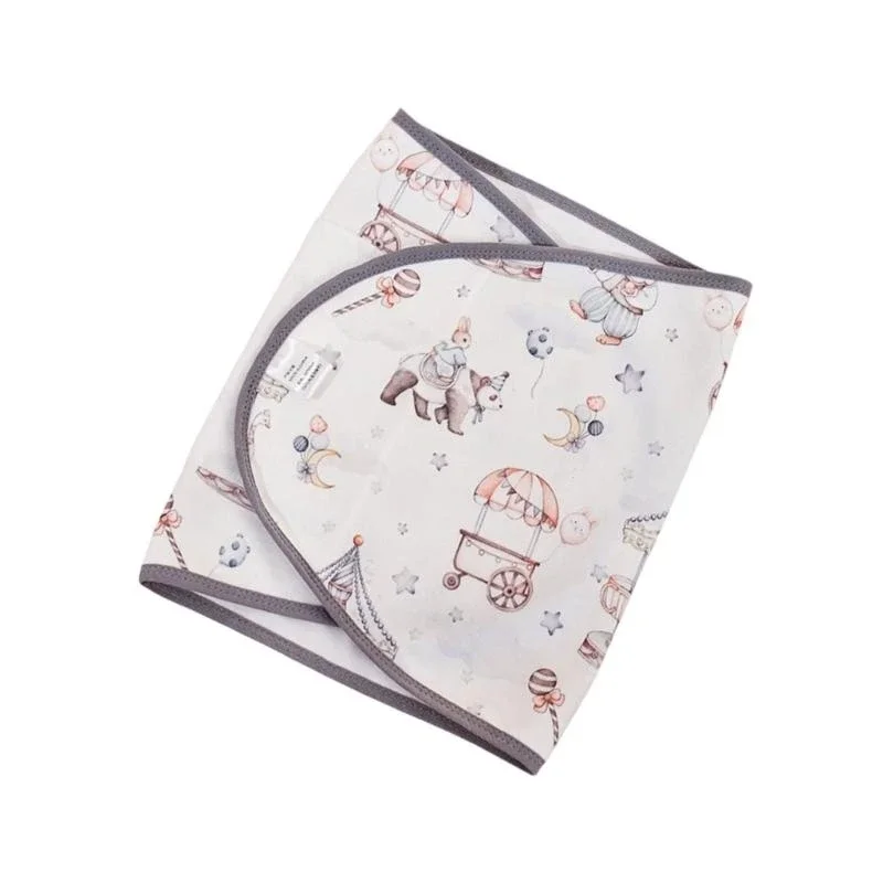 J15U Newborns Swaddles Wrap for Daily Comfort & Security During Sleep Time Cartoon Sleeping Bag Wrap Cloth