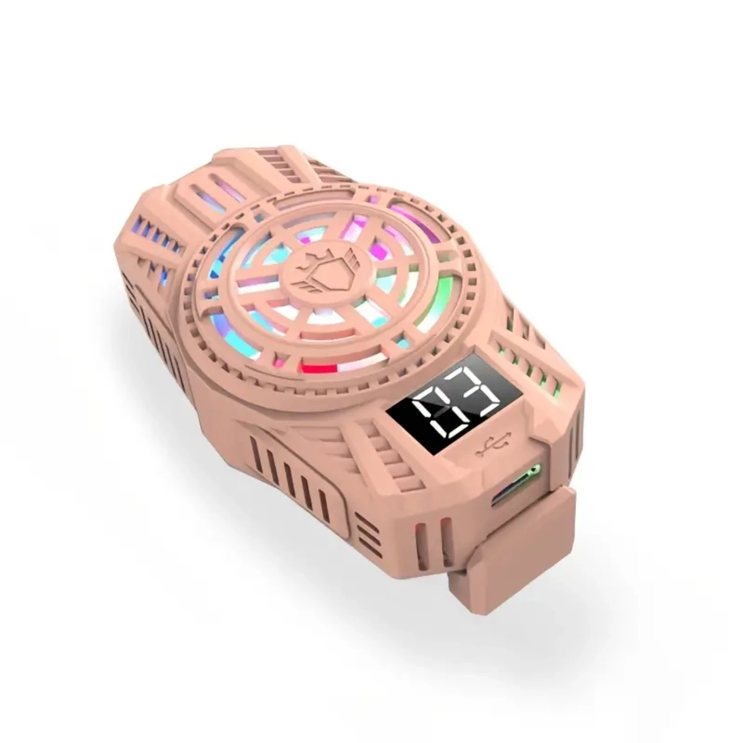 Digital Display Mobile Phone Radiator, Scalability, Semiconductor Refrigeration, Colorful Lighting Effects, Rapid Cooling