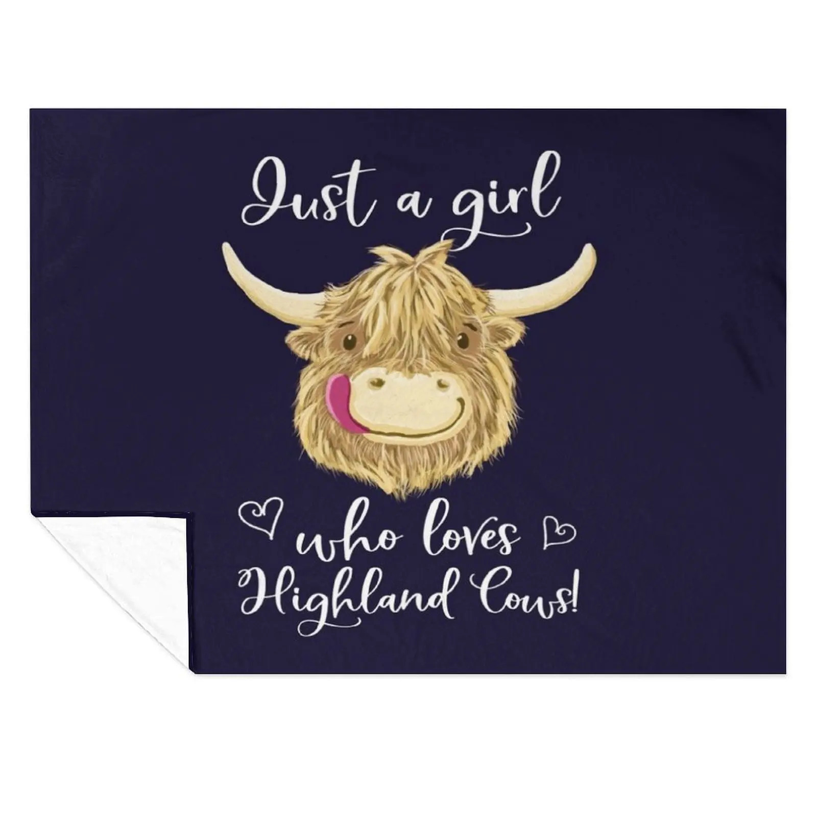 

Just A Girl Who Loves Scottish Highland Cows Throw Blanket sofa bed For Sofa Thin Blankets For Sofas manga Blankets