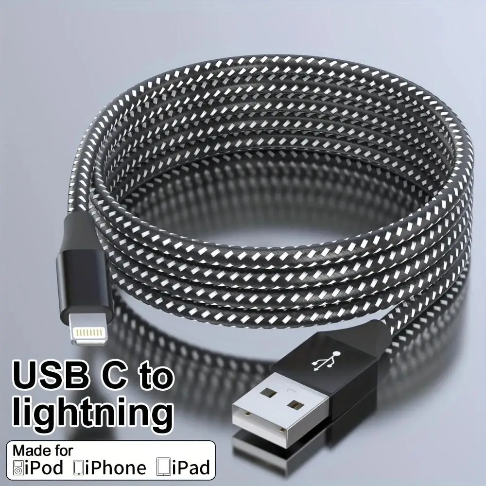 ANSEIP USB A to Lightning Cable MFi Certified for iPhone 13 14 Pro 11 12 mini XS Max XR X 7 8 Plus 3.3/6.6/10FT USB Charger Cord