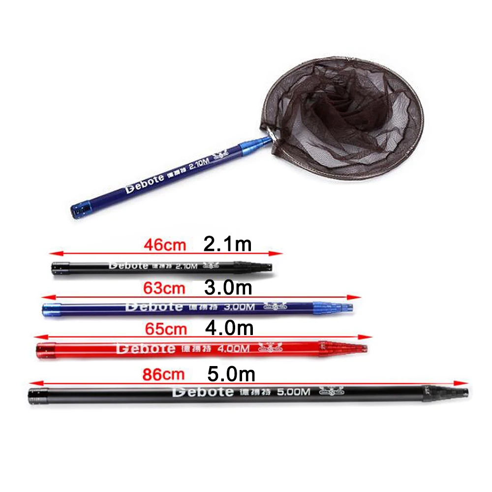 

Portable carbon Telescopic Pole Fishing Net 2m3m4m5m 카본 뜰채 Fishing Rod Folding Fishing Deep Net Dip Fishing Accessories