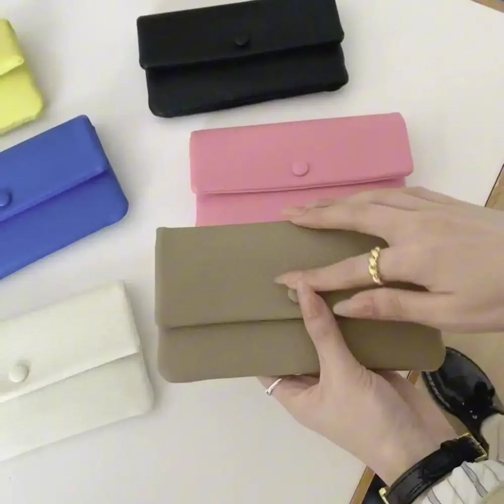 

Fashion Multi-Card Wallet Solid Color Long Coin Purse PU Leather Large Capacity Credit Card Holoder