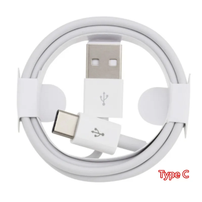 100 STKS 1 M USB Kabel Data Charger Cord Lijn Voor Telefoon 7 8 xr 11 12 13 14 Micro USB Type C Kabel Voor Samsung Xiaomi Smartphone