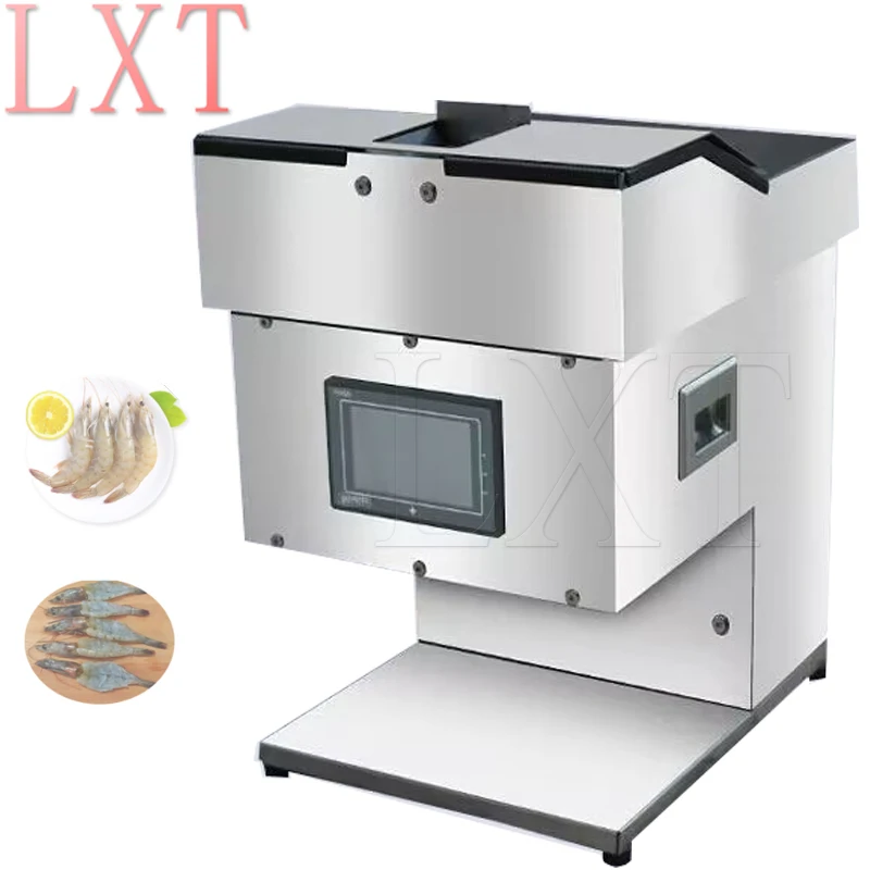 Stainless Steel Prawns Open Back Equipment Shrimp Line Removing Device Shrimp Line Slicer Machine