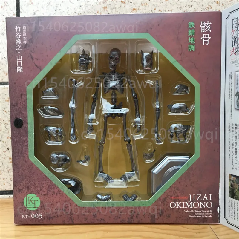 KT-005 Skeleton Takeyashiki Jizai Okimono Gaikotsu Action Figure Hot Selling 15cm Classic KAIYODO Collectable Model Toys Gifts
