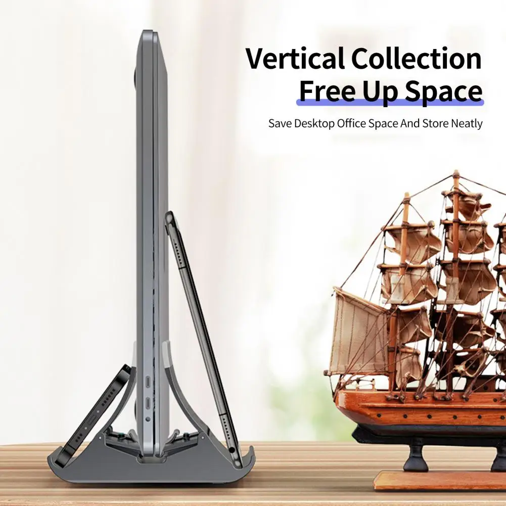 Подставка для ноутбука, универсальная нескользящая, эффективная, рассеивающая тепло, растягивающаяся вертикальная настольная подставка для ноутбука для офиса