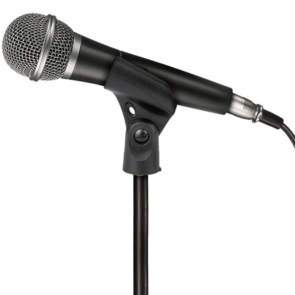 Soporte de clip universal para micrófono de 4 piezas con adaptadores de tuerca macho de 5/8 pulgadas a hembra de 3/8 pulgadas