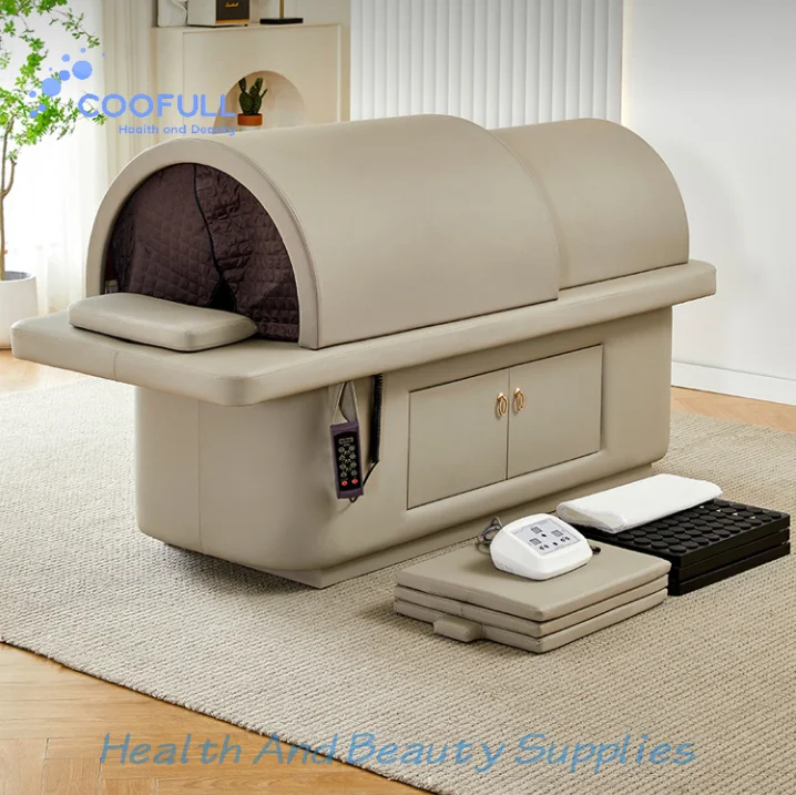 Coofull Modern Style Electric Infrared Therapy Bed New Type Leather Furniture for Hotel Massage & Living Room Beauty Salon Use