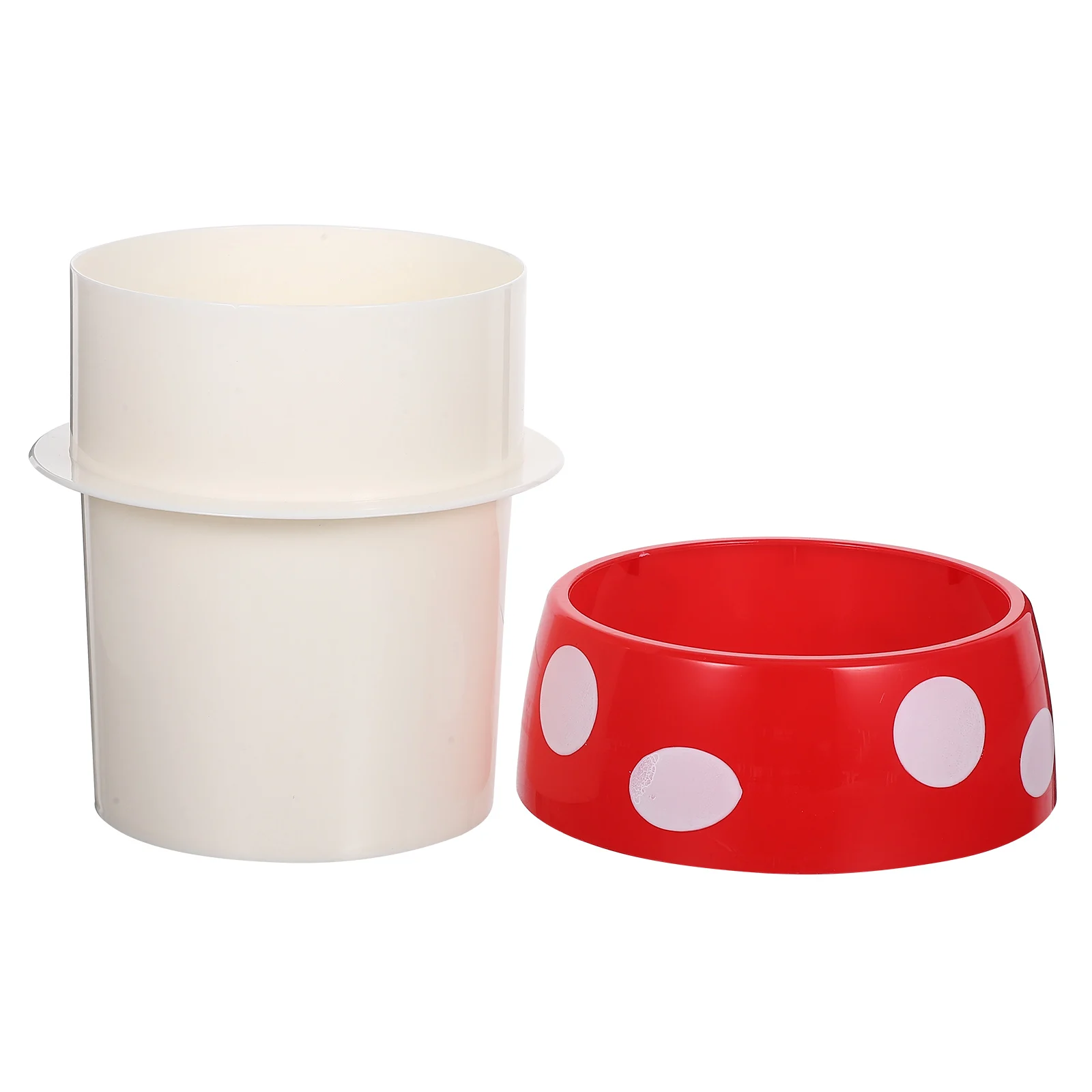 

Cute Mushroom Trash Can Mini Desktop Bin Small Garbage Organizer Kawaii Wastebasket for Office Room Decorative Tabletop Rubbish