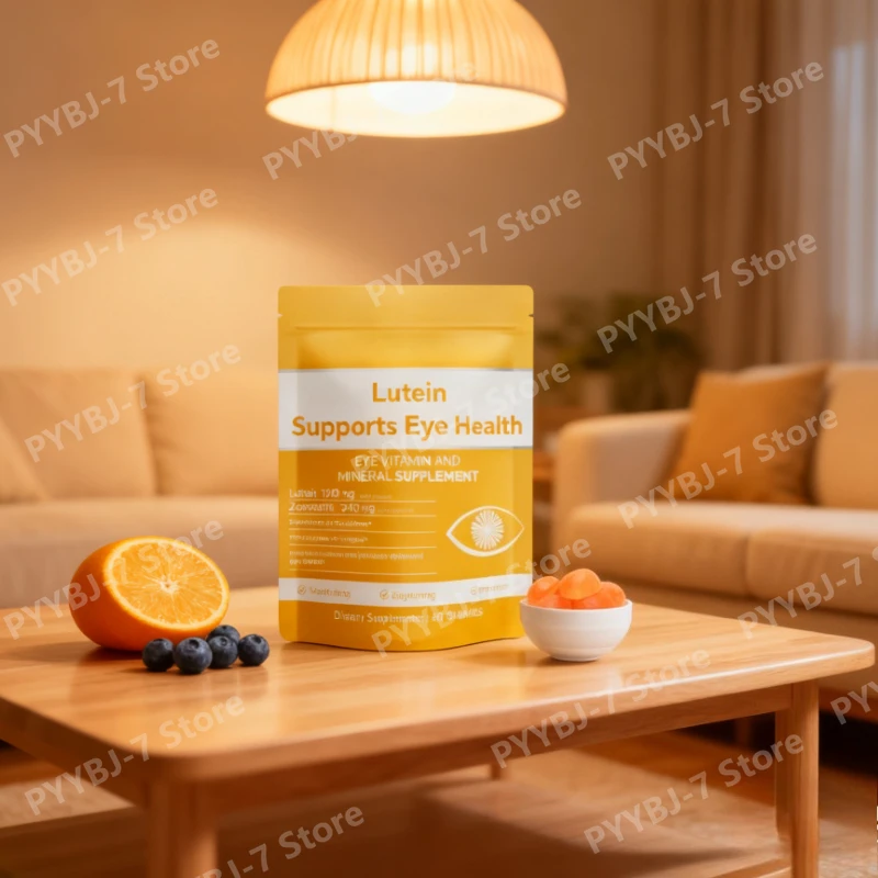 

Lutein Gummies Eye Vitamin and Mineral Supplement with 20mg Lutein 4mg Zeaxanthin Gummy Vitamins for Eye Health Support
