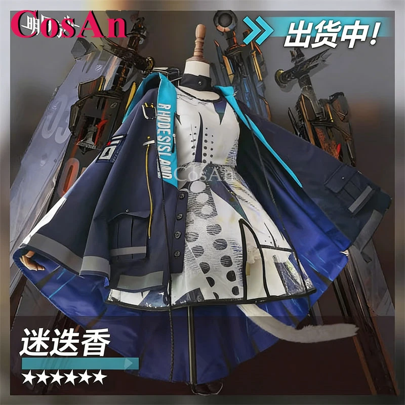 

Костюмы для косплея CosAn Game Arknights Rosmontis, модное элегантное боевое платье, полный комплект, одежда для ролевых игр на вечеринках, размеры S-XL, новинка