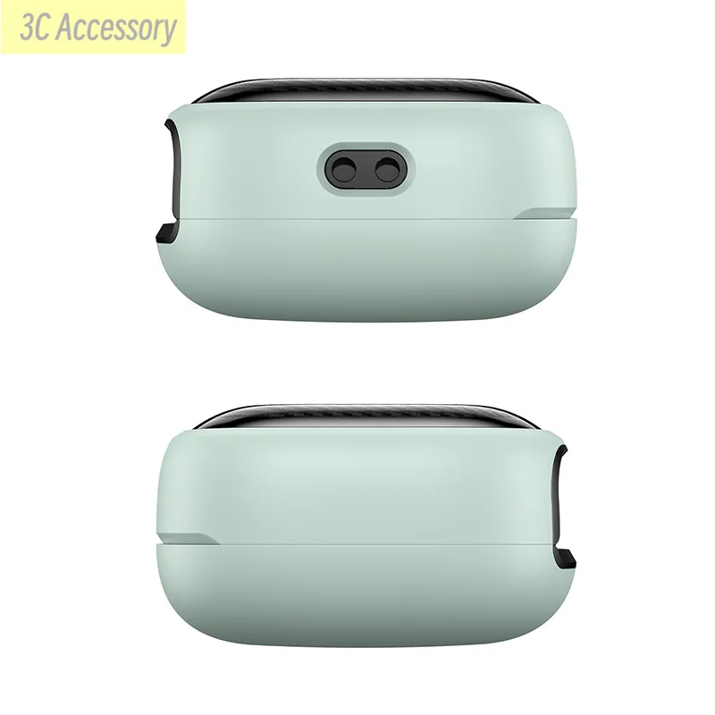 حافظة من ألياف الكربون لهاتف سامسونج جالاكسي براعم FE 2023 حافظة مضادة للسقوط درع واقية صلبة لهاتف Buds 2 Pro Live Capa