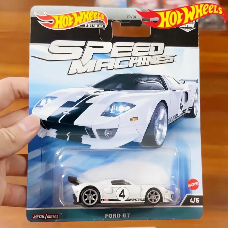 

Hot Wheels Premium 2023 A Batch Speed Machines Car Culture Ford GT, литая модель автомобиля из сплава, металлическая база, игрушечный автомобиль, подарки для мальчиков на праздники