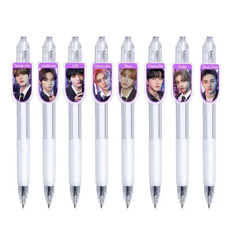 Felix Bang Chan Hwang Hyun Jin Chang-Bin Popular Korean Male Idol Style Peripheral Gel Pen Aesthetic Stationery Art Supplies