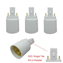 G23 to E27 Lamp base adapter G23 to E26 E27 Lamp base converter CFL LED Halogen Light Bulb Lamp Adapter Holder Converter