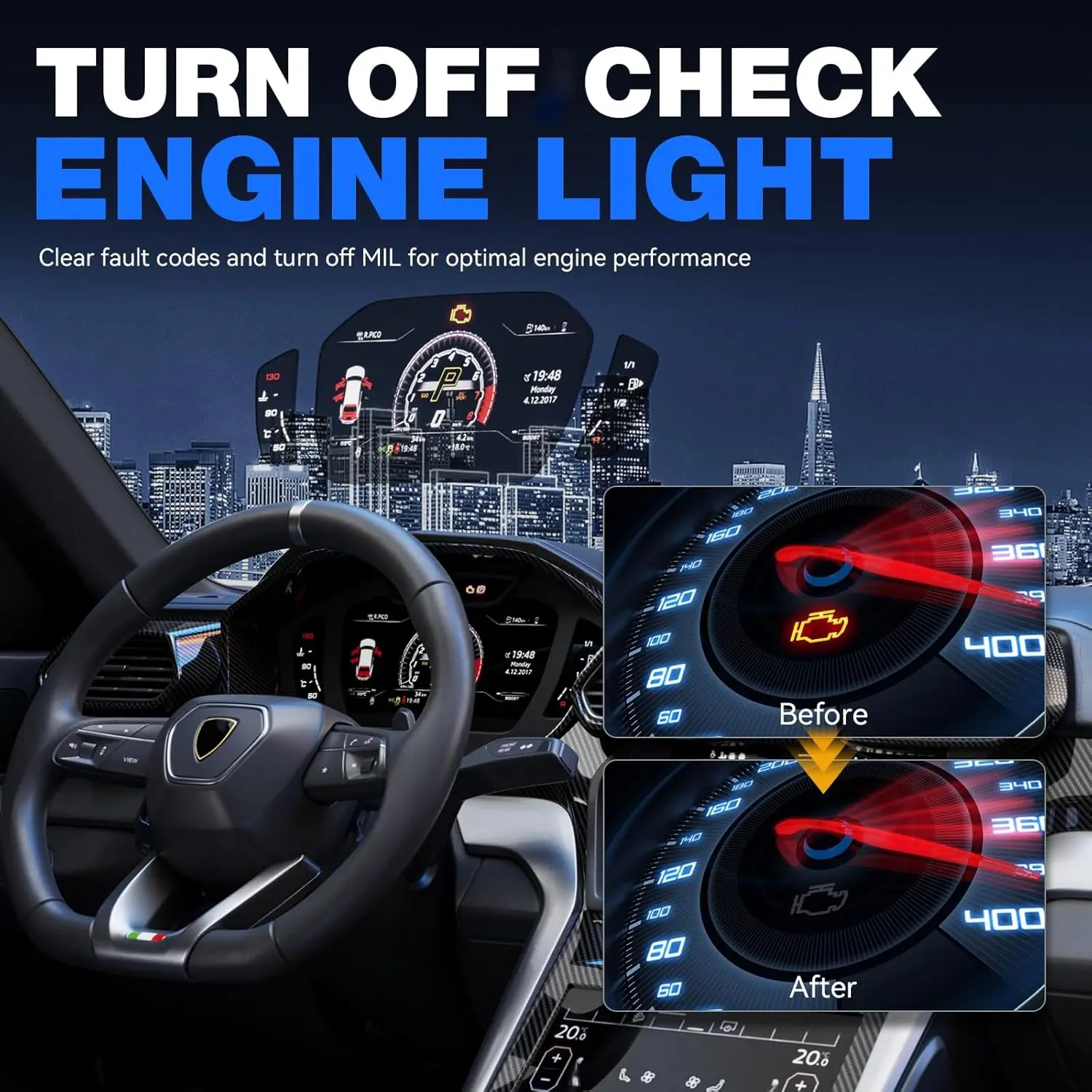 VD30 Pro OBD2-Scanner, Auto-Codeleser mit Reset für alle OBDII-Fahrzeuge