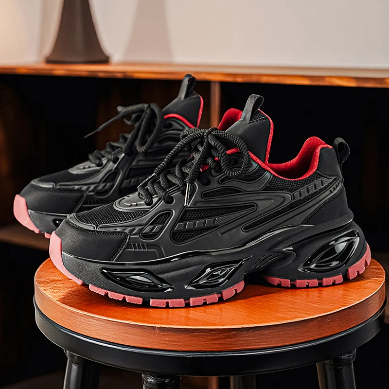 Men Walking Shoes Fashion Mesh Breathable Sport Shoe Male Comfort Lightweight Casual Sneakers Non-Slip Outdoor Hiking Footwear