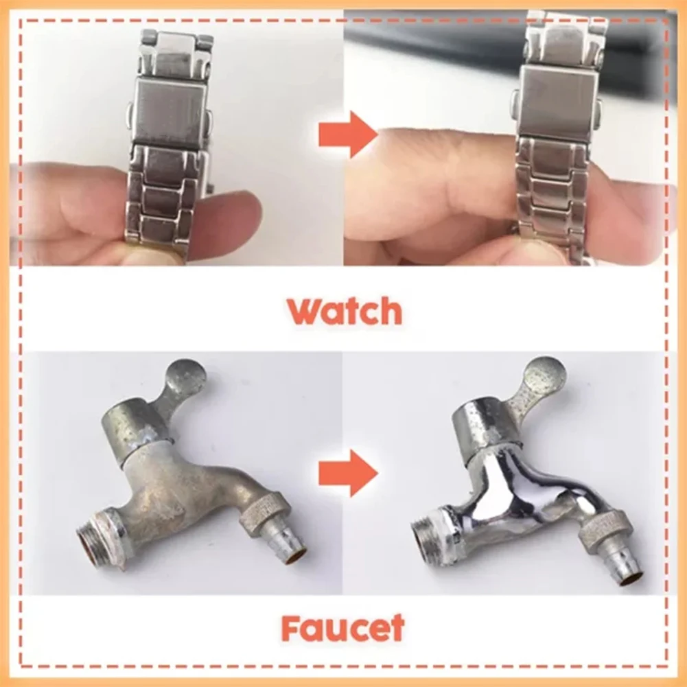 Wielofunkcyjny krem do polerowania metali, 5 sztuk, do usuwania rdzy, odpowiedni do użytku w domu, samochodzie, motocyklu i w antykach.