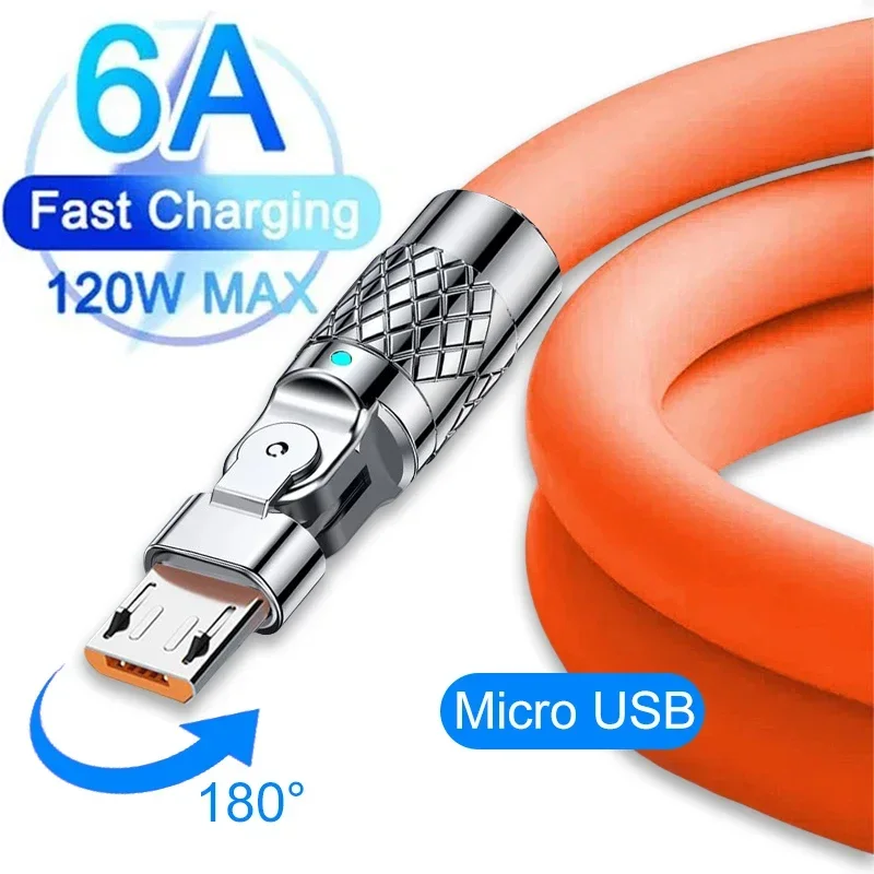 Micro USB Cable Android Phone Charger Silicone Charging Cord for S7 S6 Edge S5 Note 5 4 PS4 Camera MP3 Charge