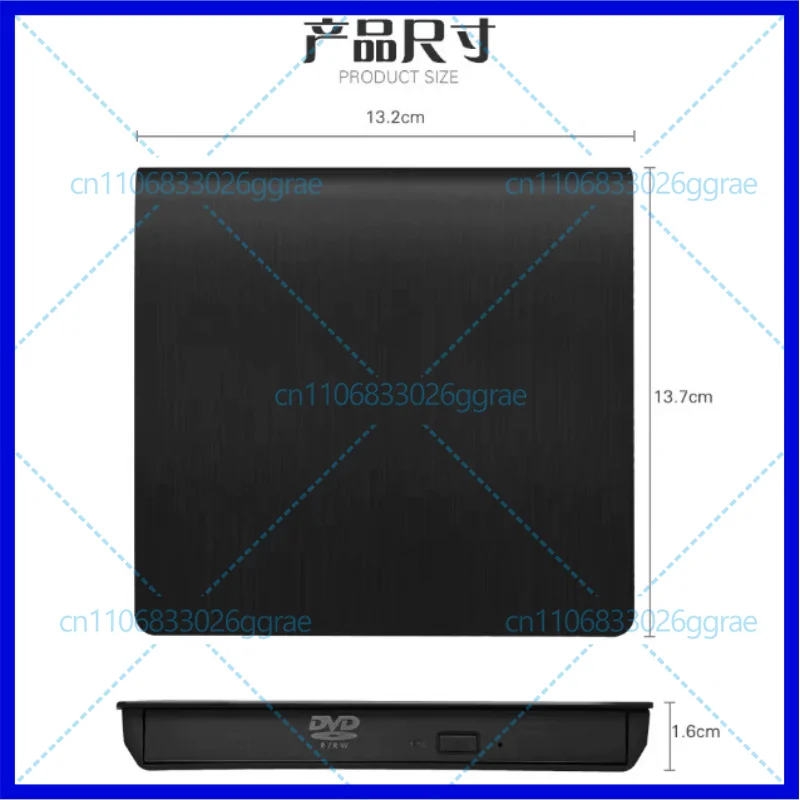 Used For Samsung SE-208FB External CD Drive, Mobile DVD Burner Notebook Desktop PC Universal 3.0 CD Drive
