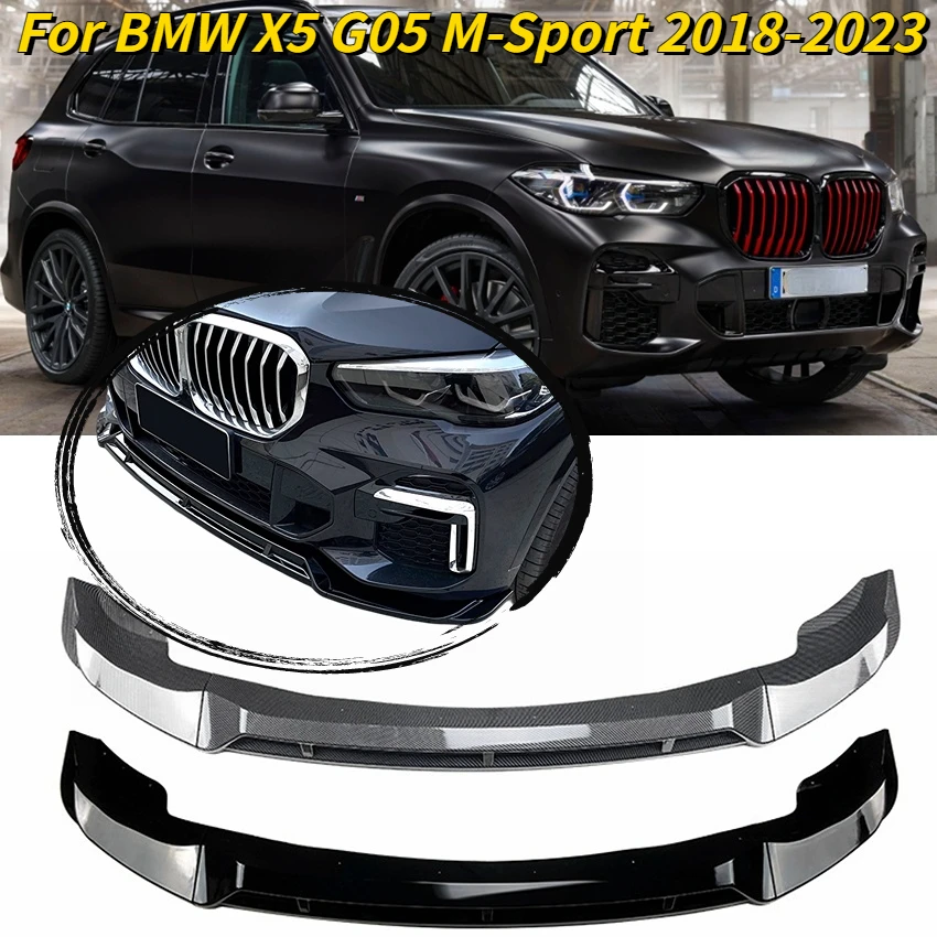 

For BMW X5 G05 2018-2022 Car Front Bumper Lip Car Front Bumper Splitter Lip Spoiler Diffuser Guard Protector Cover Tuning