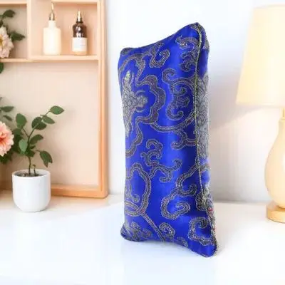 

1pc Pulse Pillow Blue Cotton Portable For Pulse Diagnosis Chinese Medicine Clinic Tool Washable Reusable Stain