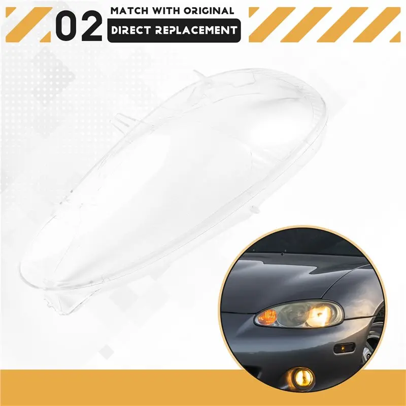 لمازدا MX5 2001 2002 2003 سيارة العلوي قذيفة قناع شفاف عدسة عاكس الضوء اليسار