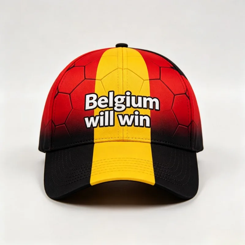 Belgium National Flag Themed Baseball Cap, Unisex Casual Breathable Sun Hat with 